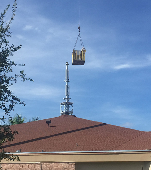 Church Steeple Tower Install